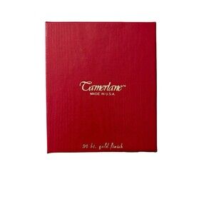 1983 Camerlane Peace on Earth 24K Gold Finish Christmas Ornament #10326 Vintage